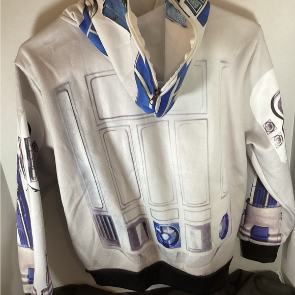 Star Wars R2-D2 Children Jacket in Blue and White Size MD - Picture 2 of 10